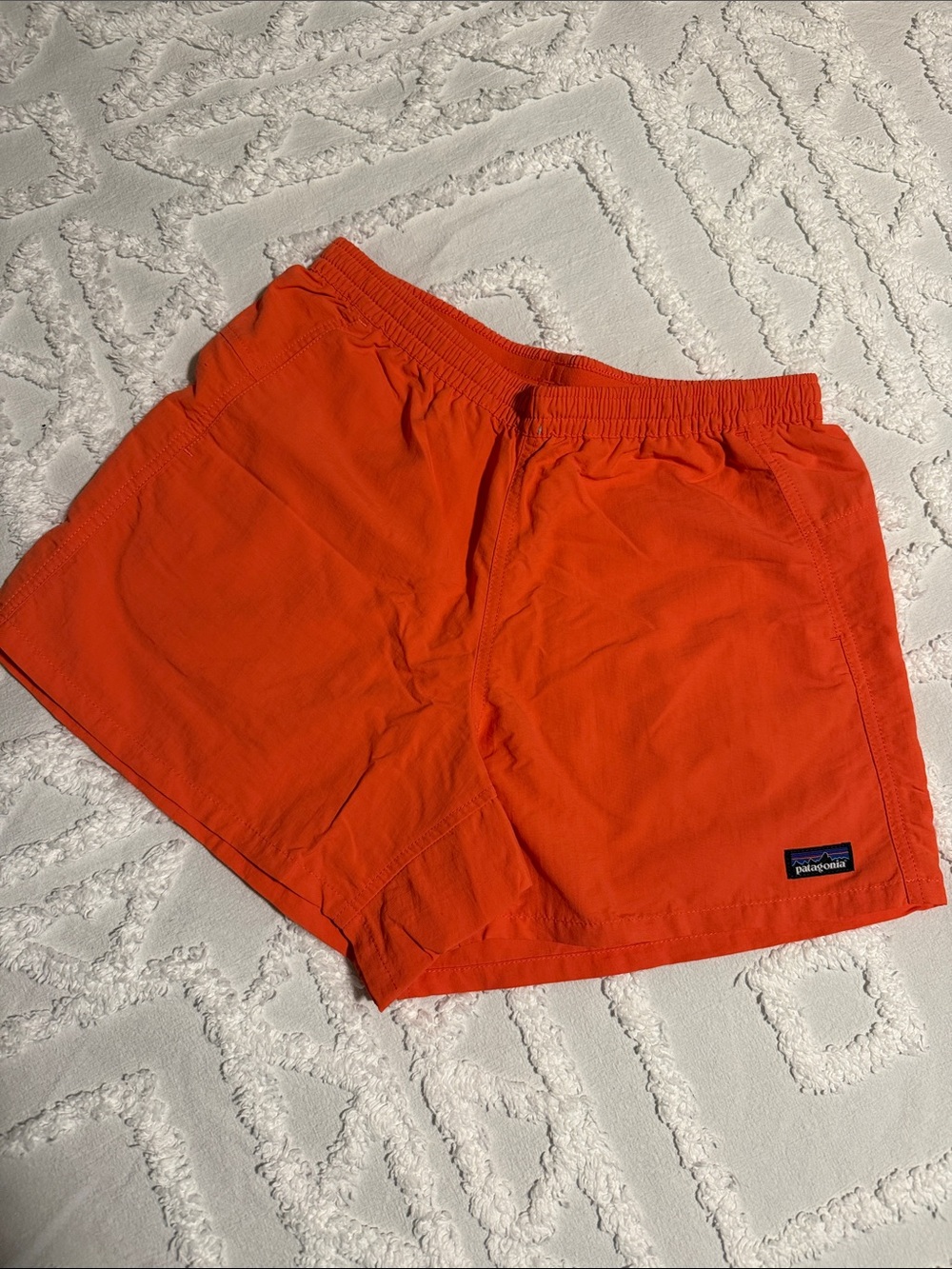 Patagonia Red-Orange Athletic Shorts